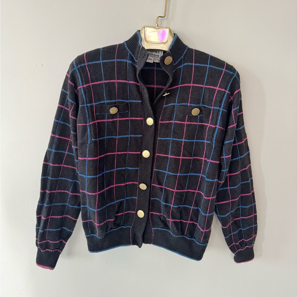 Don Sayer For Wellmore Neiman Marcus Vintage 70s Wool Plaid Jacket size 4